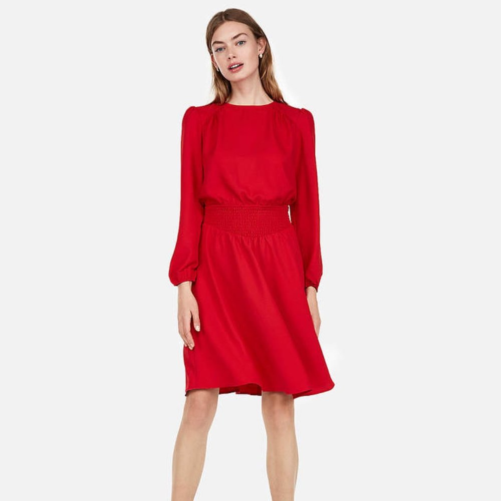 Express Smocked Waist Dress NWT XS